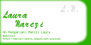 laura marczi business card